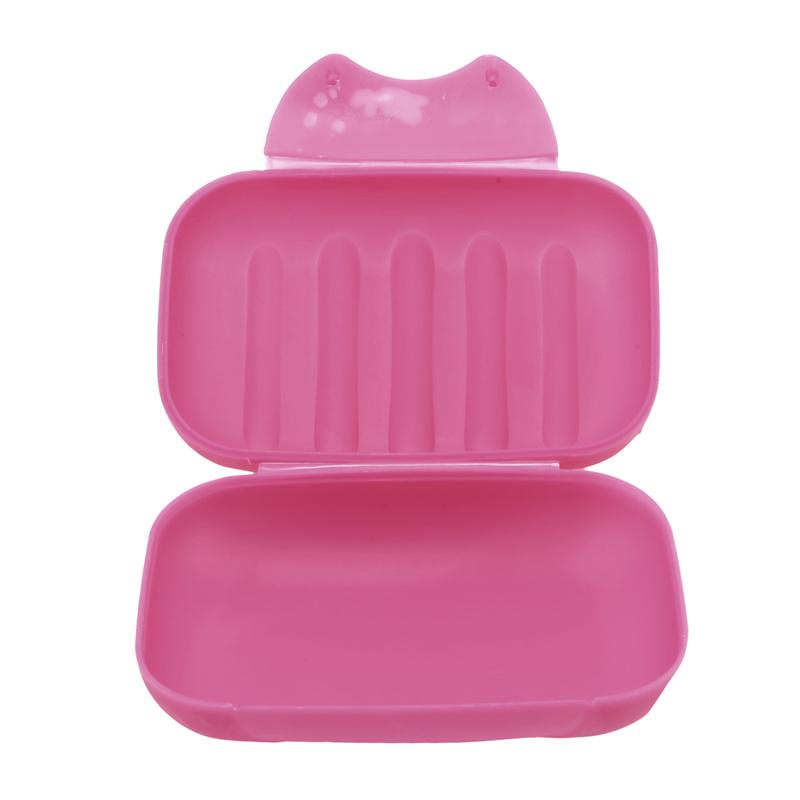 Large small portable outdoor travel Solid color soap box waterproof leak proof cover lock buckle bathroom washbasin home boxes