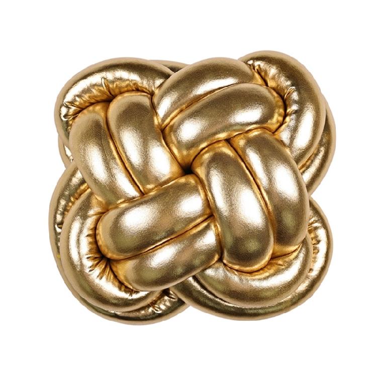 Knotted Throw Pillow Cushion Home Decorations Twist Knotted Pillow for Office 1 золотой 2180₽