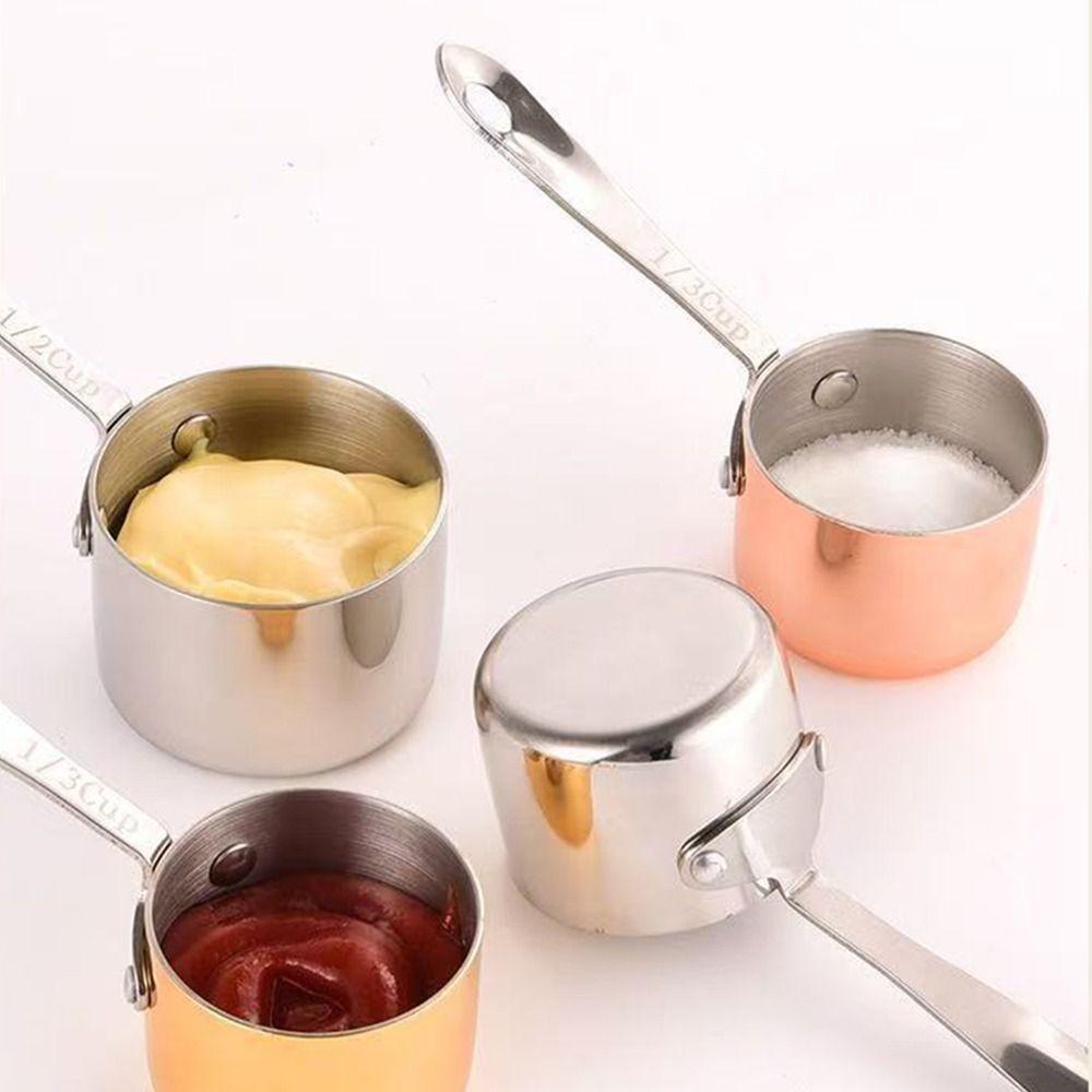 Portable Mini Sauce Pan 60/80/125/250ML Salad Sauce Dish Smooth Condiment Containers  Coffee Making