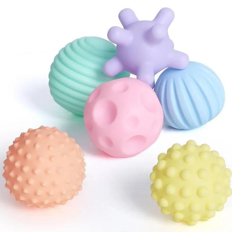 Sensory Balls for Baby Touch Hand Ball Massage Soft Textured Balls Baby Hands Squeeze Balls Set Develop Kid's Tactile Senses Toy