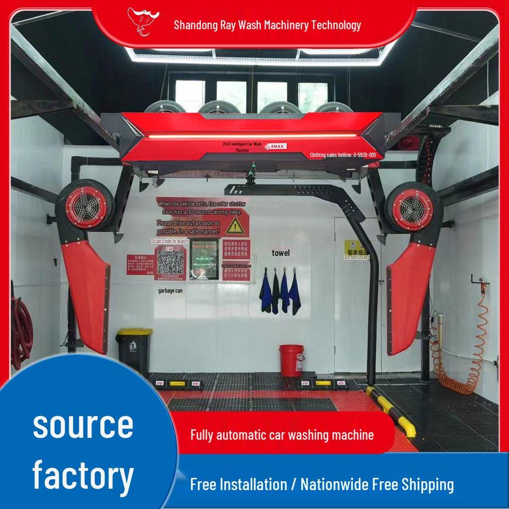 24/7 Fully Automatic Contactless Smart Car Wash Machine