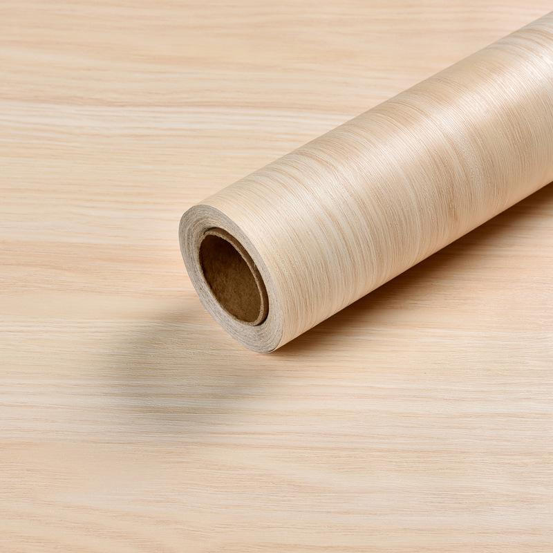 1Roll Peel and Stick Floor sticker Natural Wood Grain Appearance Self Adhesive Scratch Prevention Suitable for Kit
