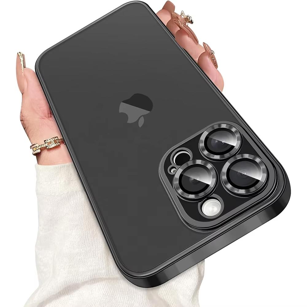 Luxury Glitter Plating Transparent Soft Case For iPhone 17 Air 16 15 14 13 Pro Max 16E Clear Silicone Cover Ultra Thin TPU Shell