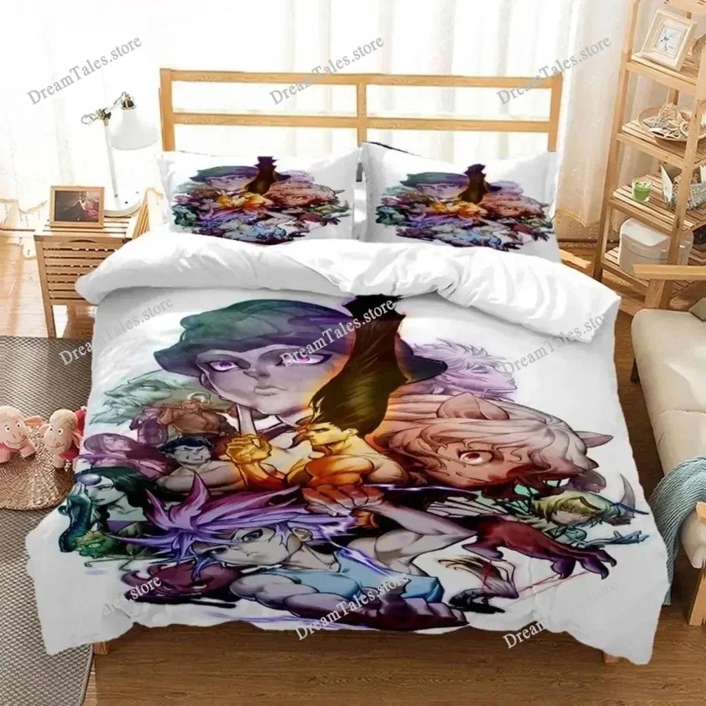 HUNTER×HUNTER Bedding Set Single Twin Full Queen King Size Bed Set Aldult Kid Bedroom Duvetcover Sets Bed Furniture Set Bedroom