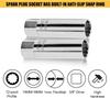 Universal Spark Plug Socket Spark Plug Wrench 3/8 Magnetic 12 Angle Thin Wall for 14mm 16mm Spark Plug Removal Auto Repair Tool