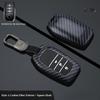 Abs Carbon Fiber Auto Key Fob Cover Case - Fit For Toyota Rav4, Camry, Highlander, Prado, Corolla, Crown (Remote Key Fob Compatible)