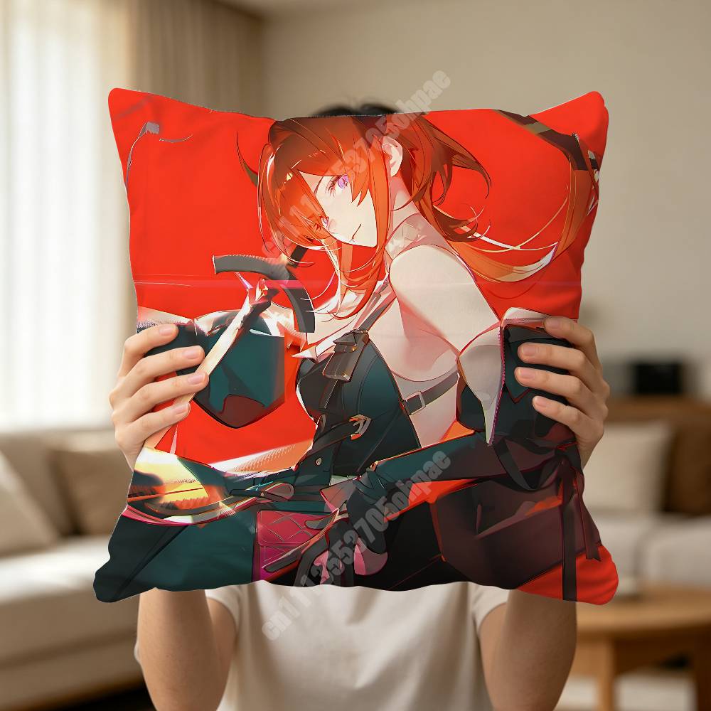 Arknights Endfield Laevatain Pillow Cover Cushion Case Sofa Couch Modern Apartment Decor Family Furnishing