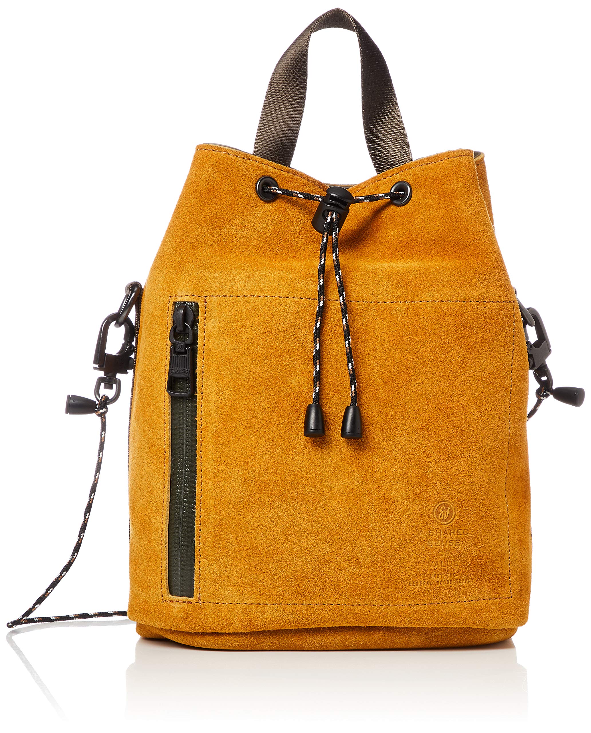 

ASSOB Suede Drawstring Water Mustard Bag, Proof,