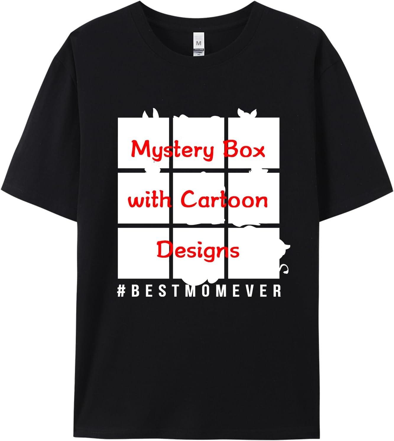 Mother s Day T-Shirts,  Best Mom Ever  Mom & Child Cartoon, 100% Cotton for Motherhood Apparel XXXXXL чёрный