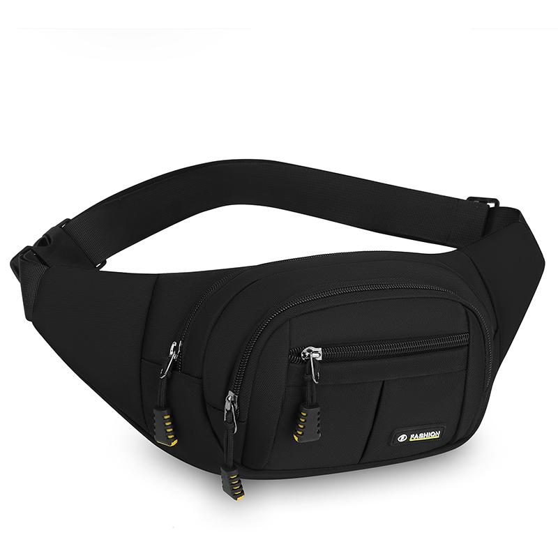 Men's Anti-Theft Waist Bag – Large Capacity Nylon Chest Pack with Multi-Layer Pockets for Travel & Sports