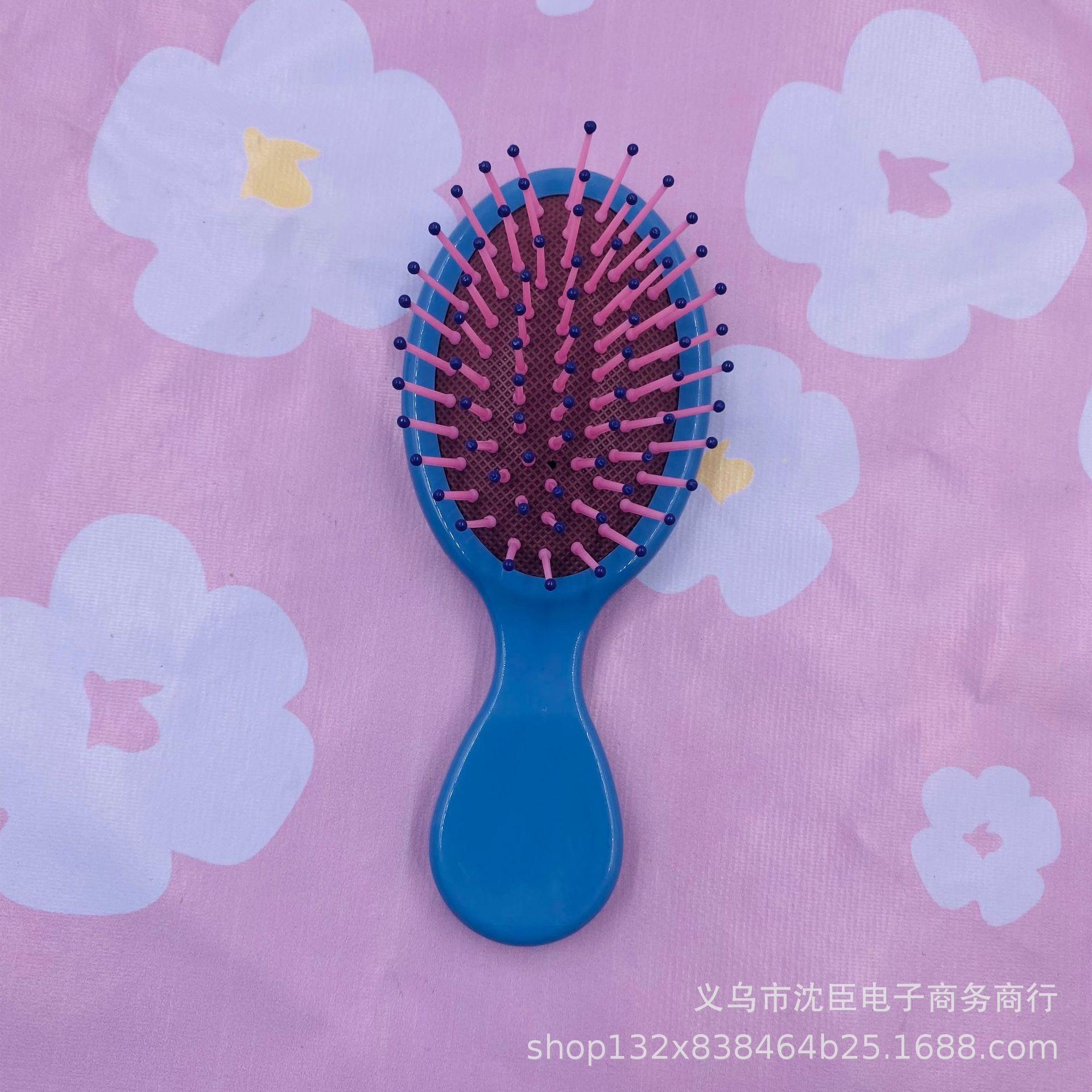 

Массажная расческа с воздушной подушкой для распутывания и разглаживания волос с милым дизайном в виде карамельных цветов, мини-расческа для удобства переноски