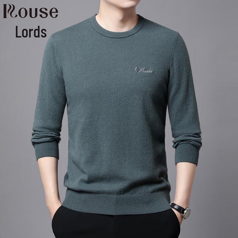 Luotz Men s 100% Cashmere Round Neck Sweater L / 50