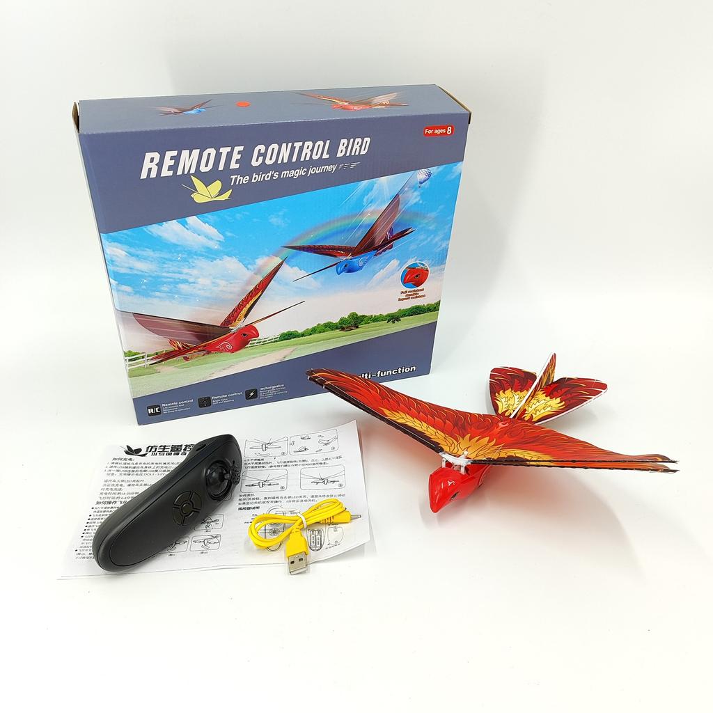 New Remote Control Electric Bird Toy Simulation Flapping-wing Bird Rechargeable Children's Relaxation Toys.