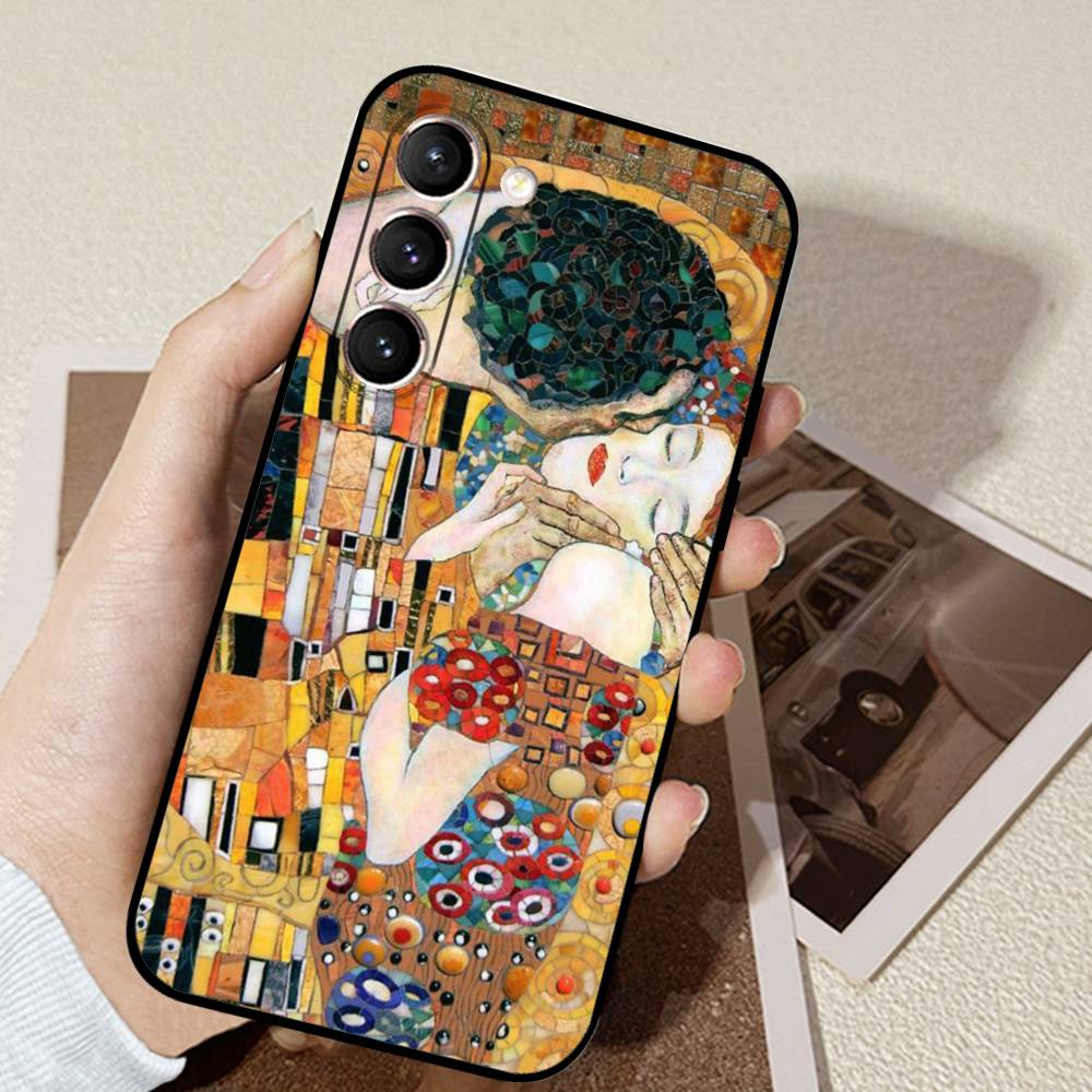

The Kiss Gustav Klimt Phone Case For Samsung Galaxy S21 S22 S23 S24ULTRA S25ULTRA FE Ultra Plus5G A52S S26 Soft Cover S20fe