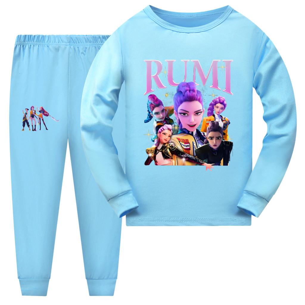 Kpop Demon Hunters Children Short Sleeve Shorts Pajama Set For Sleepwear And Family Comfort