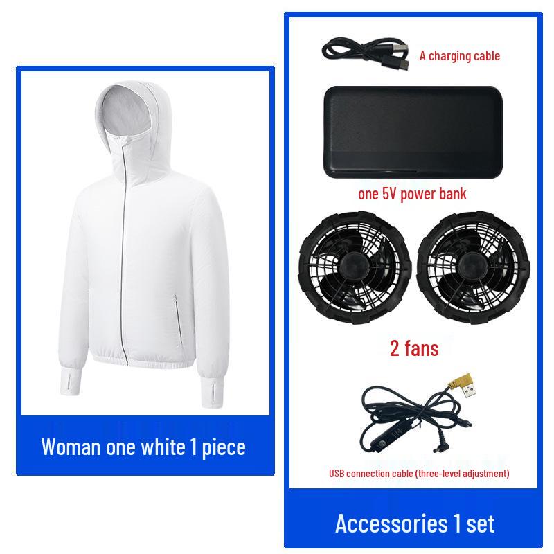 Couple's Lightweight Summer Cooling Air-Conditioned Sunscreen Jacket.