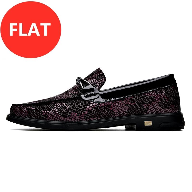 Fashion Flat/5CM Men Wedding Dress Shoes Loafers Men Elevator Shoes Slip On Height Increase Shoes Male Cowhide Leather Oxford Shoes