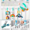 Infant Baby Stroller Arch Toy Play Bar Fun Newborns Sensory Activity Adjustable for Bouncers and Car Safe Seat Bed Hanging Toys