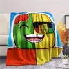 1 Stück sonniges und melonenfarbenes Flanelldecke, Hohe Qualität, Bequem für alle Jahreszeiten, Heimdekoration, Wärme und Komfort, Perfekt für Weihnachtsgeschenke185