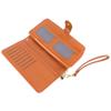 Women Long Wallet Stylish Multifunctional PU Leather Wallet Large Capacity Portable Female Wallet for Daily Use Brown