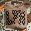 Comfort Colors LPN Nurse Checkered Shirt, Licensed Practical Nurse T-Shirt, Medical School Graduation Gift, Nurse Week, Appreciation Tee