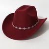 Sweet hats for men and women Party cowboy hat Unique three-dimensional diamond-shaped rhinestone accessory belt for concerts and vacations