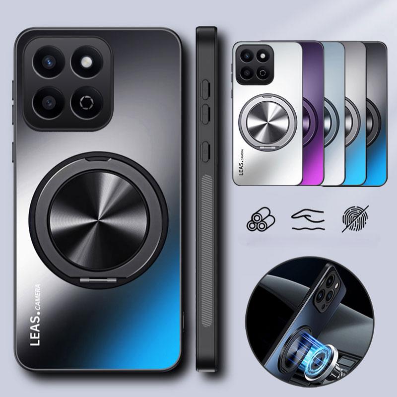 Case For Honor X8C Magnetic Matte Shockproof Holder Cover Bumper for Honor 200 Smart X9C X7C 200Lite Hard Cases Anti-fingerprint