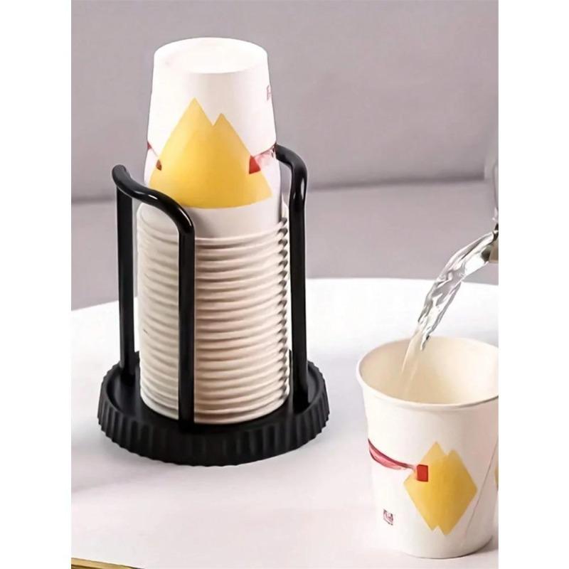 2Pcs Thicken Durable Disposable Cup Display Shelf Home Storage Rack for Home Dining Room Paper Cup Holder Dispenser