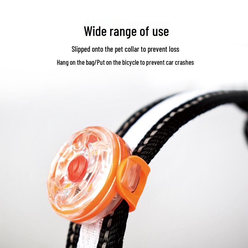 Luminous LED Silicone Dog Pendant: Anti-lost Fluorescent Flashing Charm Tag for Pets