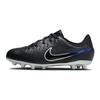 Tiempo Legend 10 Firm Ground Anti-Slip Durable Shock Absorption Low-Top Soccer Shoes Kids Soccer Shoes Black Blue DV4349-040