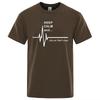 Keep Calm And Ok,Not That Calm Male T-Shirt Street Loose Tee Clothes Summer Hip Hop Cotton Tshirt Casual Crewneck Oversized Tops