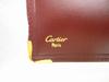 Authentic Cartier Must de Cartier Bordeaux Leather Flap Bill Wallet #a773  Refurbished