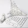 10/5/2Pcs Thickened Stainless Steel Corner Code Wooden Board Splicing Layer Plate Connector L-Shaped 90 Degree Right Angle Brack