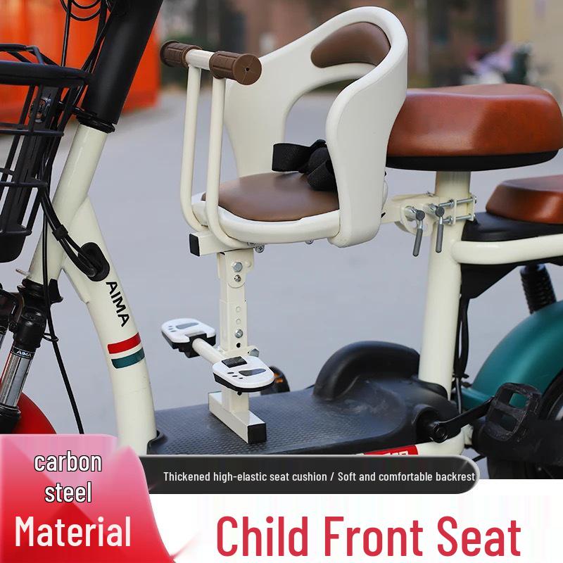 Front-Mounted Electric Vehicle Safety Seat for Infants and Children