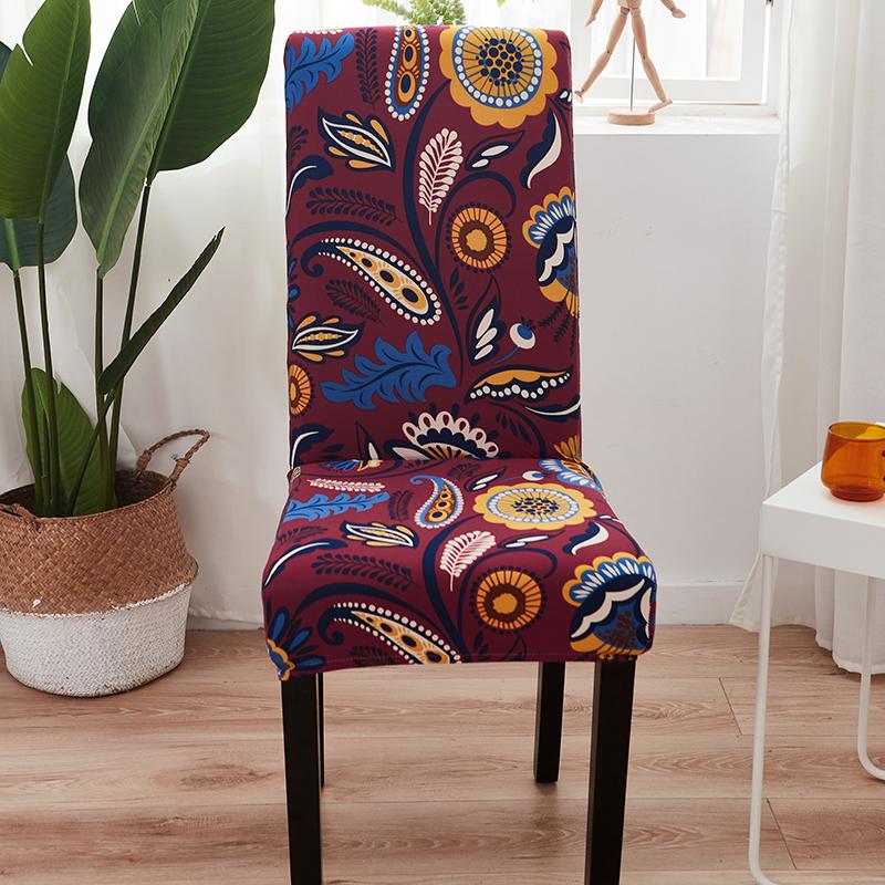 Four Seasons Universal Milk Silk Chair Cover Dust-Proof One Set Of El Conjoined Backrest All-Around Printing
