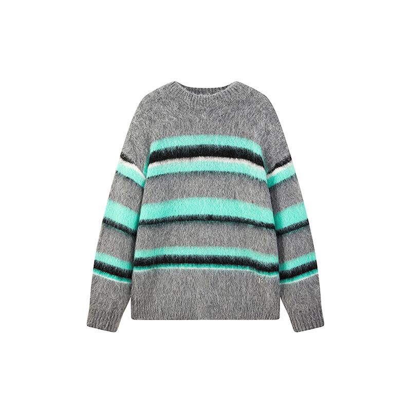 Peacebird Women's Striped Loose-Fit Knit Sweater