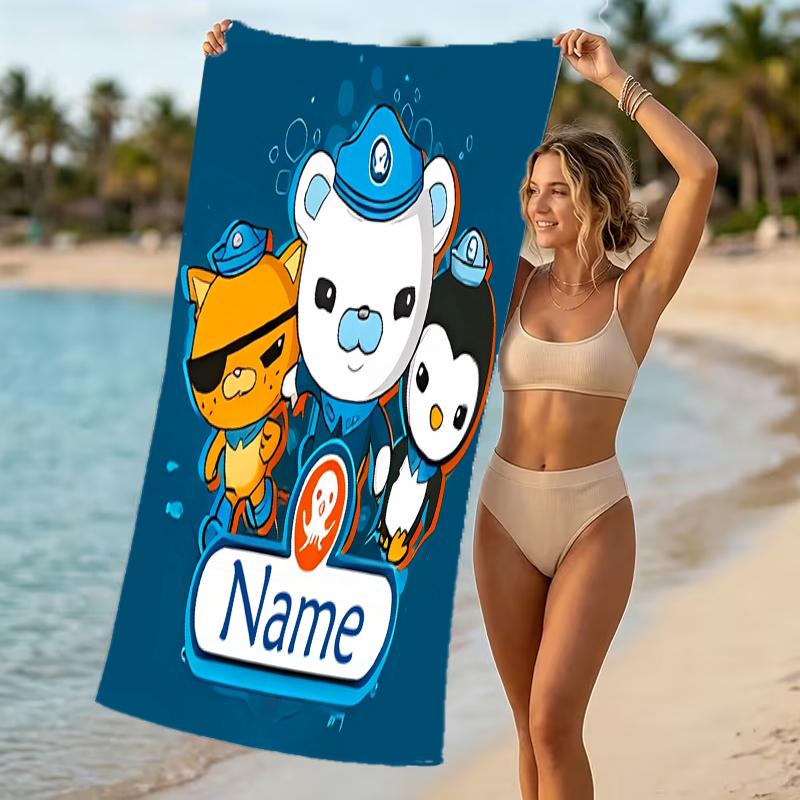 Customizable Personalized Beach Towels Octonauts Themed designs.Suitable for the Beach, Yoga, Sports;ideal As Beach Accessories