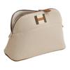 HERMES BolideCasaque Cotton Makeup Bag Medium Women's Beige Gray H103972M05