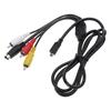 High Quality Mini USB To 3 RCA Cable for Handycam Camcorder DCR-DVD DCR-HC DCR-SR DCR-SX DEV HDR-CX HDR-HC