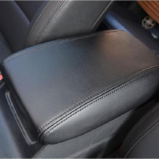 Black Leather Car Middle Console Armrest Box Cover For Hyundai Tucson 2016-2018