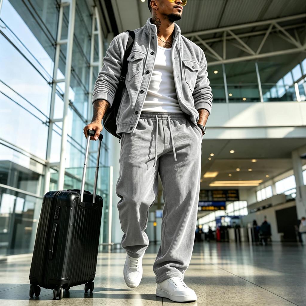 Men's Casual 2 Piece Tracksuit Set Hoodie and Jogger Sweatpants Athletic Outfit