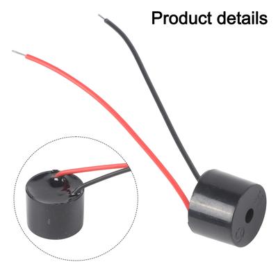 10 PC Active Piezo Electric Buzzers Wired Connector Beeper 12V for Motorcycle Signal with Sensitive Trigger and ABS Material
