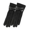 Thicken Suede Leather Gloves Chamois Leather Winter Driving Gloves  Gloves  Women