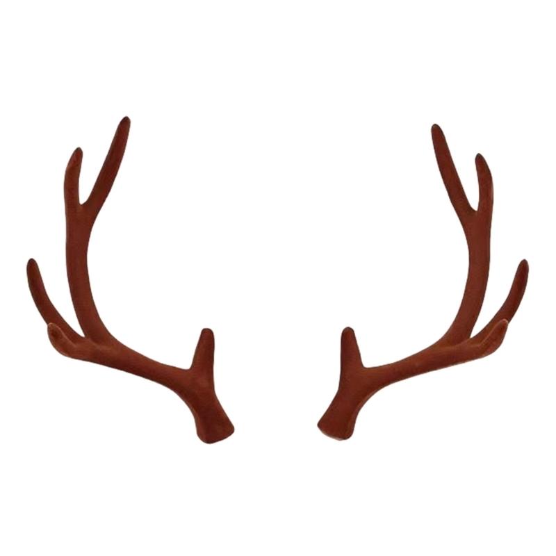 Simulation Resin Antler Headpiece for Cosplay and Theme Party Easy to Use Christmas Theme Headband Making Accessories