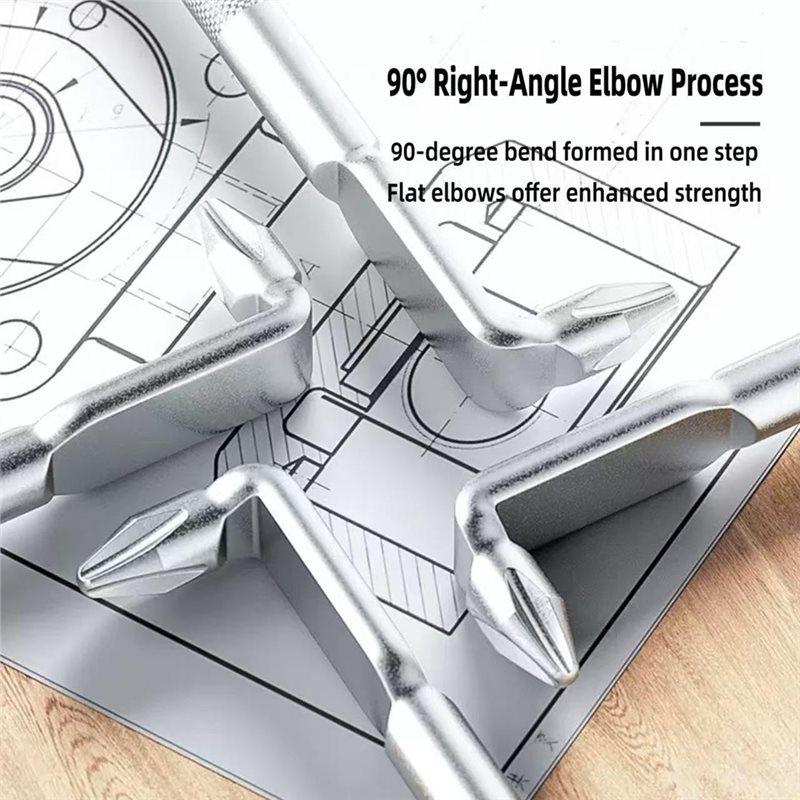 ABBP-3PC 90 Degree Z-Type Double Ended Screwdriver Set 90 Degree Screwdriver Wrench,Screwdriver Bit Suitable For Tight Spaces