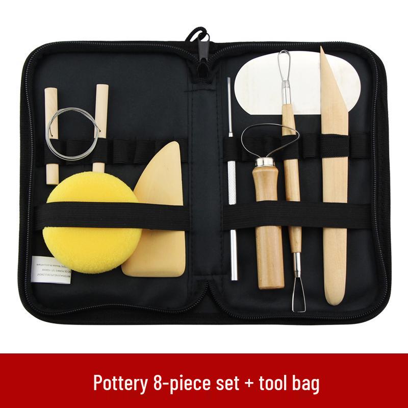 Zestaw narzędzi do rzeźbienia w glinie—Glinka olejowa, plastikowe nożyki do figurek DIY z gliny polimerowej i rzeźbienia w ceramice