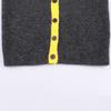 European and American Style Women's Clothing, Commuter Style Versatile Niche Color Matching Round Neck Knitted Jacket 5536195