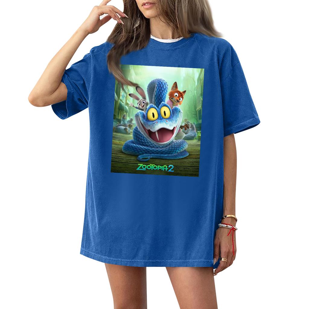 Damen Casual Mode Rundhals Bedrucktes Kurzarm T-Shirt Top