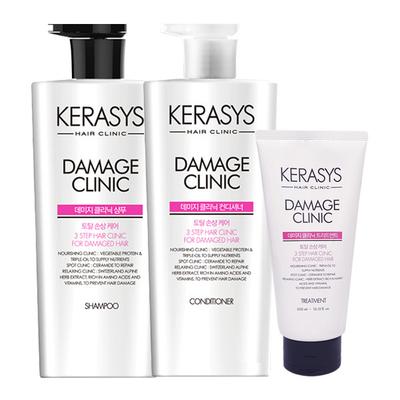 Damage Shampoo 600ml + Conditioner 600ml + Treatment 300ml