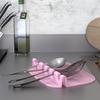 Creative Home Upgrade Silicone Spoon Rest Kitchen Utensil Holder Chopsticks Ladle Soup Spoon Rack Dish Drying Mat